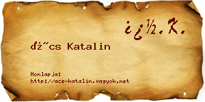Ács Katalin névjegykártya